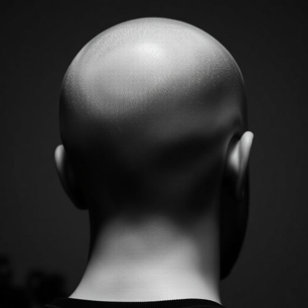 Precision skin fade blended into the neckline